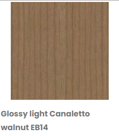 Glossy Light Canaletto Walnut